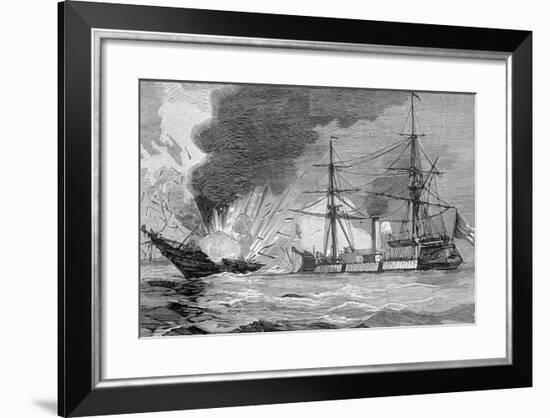 The Naval Battle of Iquique-null-Framed Giclee Print