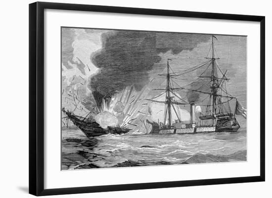 The Naval Battle of Iquique-null-Framed Giclee Print