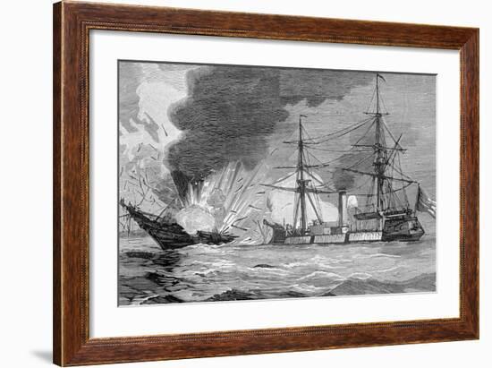 The Naval Battle of Iquique-null-Framed Giclee Print