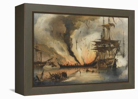 The Naval Battle of Navarino on 20 October 1827-George Philip Reinagle-Framed Premier Image Canvas