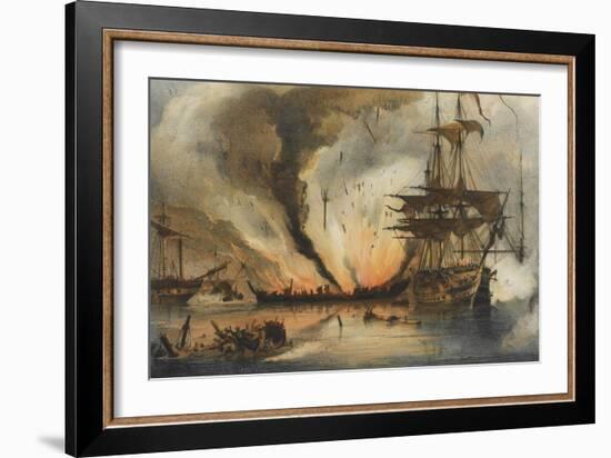 The Naval Battle of Navarino on 20 October 1827-George Philip Reinagle-Framed Giclee Print