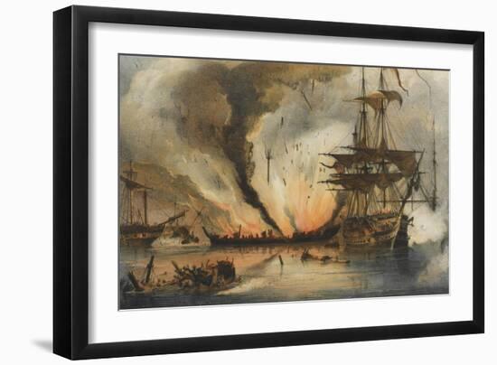 The Naval Battle of Navarino on 20 October 1827-George Philip Reinagle-Framed Giclee Print