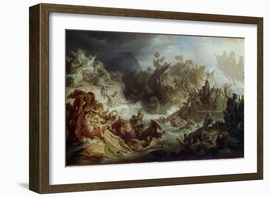 The Naval Battle of Salamis, C. 1858-Wilhelm Von Kaulbach-Framed Giclee Print