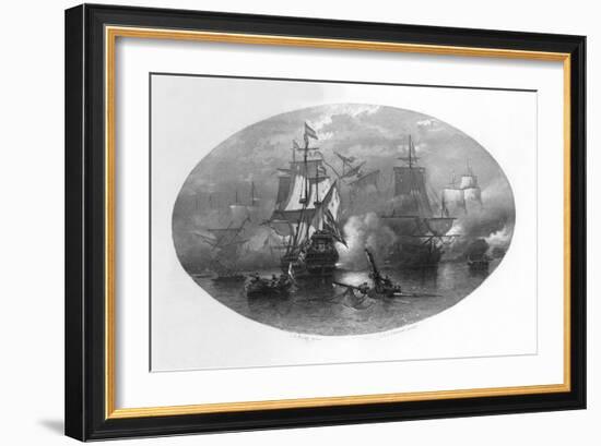 The Naval Battle of Sole Bay, 1672-CL van Kesteren-Framed Giclee Print