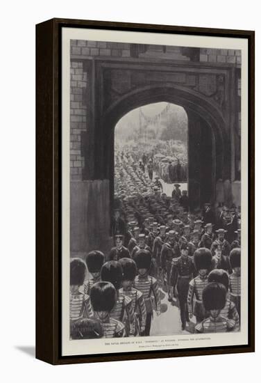 The Naval Brigade of HMS Powerful at Windsor, Entering the Quadrangle-null-Framed Premier Image Canvas