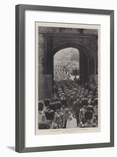 The Naval Brigade of HMS Powerful at Windsor, Entering the Quadrangle-null-Framed Giclee Print