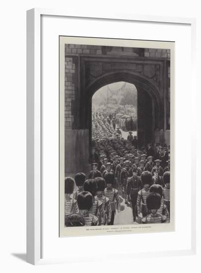 The Naval Brigade of HMS Powerful at Windsor, Entering the Quadrangle-null-Framed Giclee Print