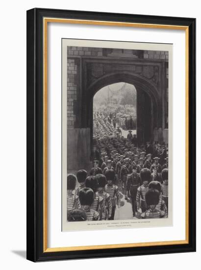 The Naval Brigade of HMS Powerful at Windsor, Entering the Quadrangle-null-Framed Giclee Print