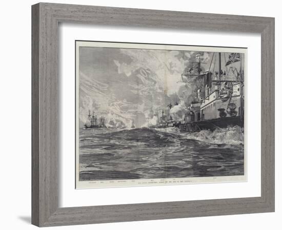 The Naval Manoeuvres, Action Off the Isle of Man, 3 August-William Heysham Overend-Framed Giclee Print