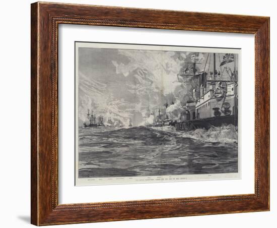 The Naval Manoeuvres, Action Off the Isle of Man, 3 August-William Heysham Overend-Framed Giclee Print