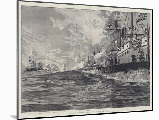 The Naval Manoeuvres, Action Off the Isle of Man, 3 August-William Heysham Overend-Mounted Giclee Print