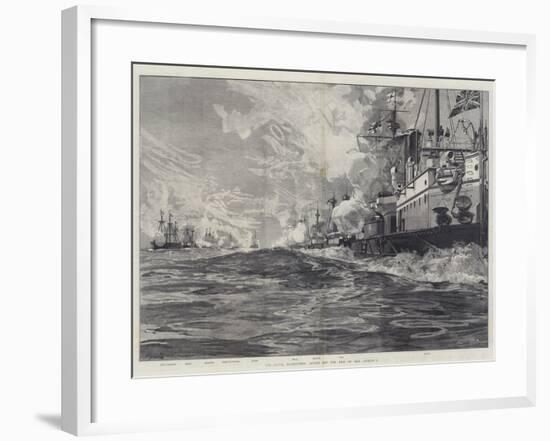 The Naval Manoeuvres, Action Off the Isle of Man, 3 August-William Heysham Overend-Framed Giclee Print