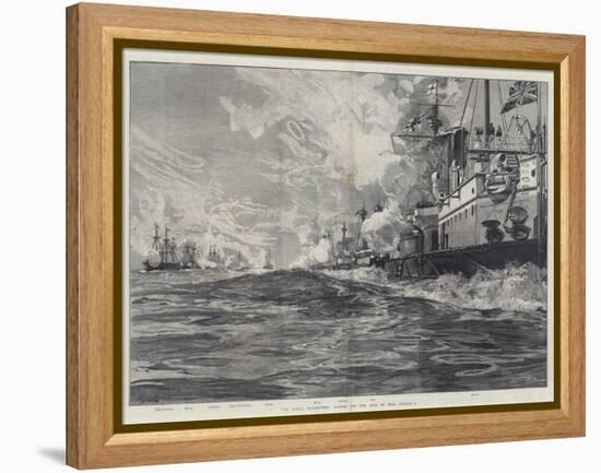 The Naval Manoeuvres, Action Off the Isle of Man, 3 August-William Heysham Overend-Framed Premier Image Canvas