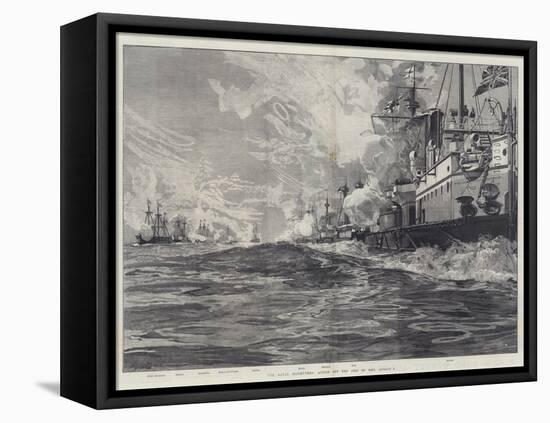 The Naval Manoeuvres, Action Off the Isle of Man, 3 August-William Heysham Overend-Framed Premier Image Canvas