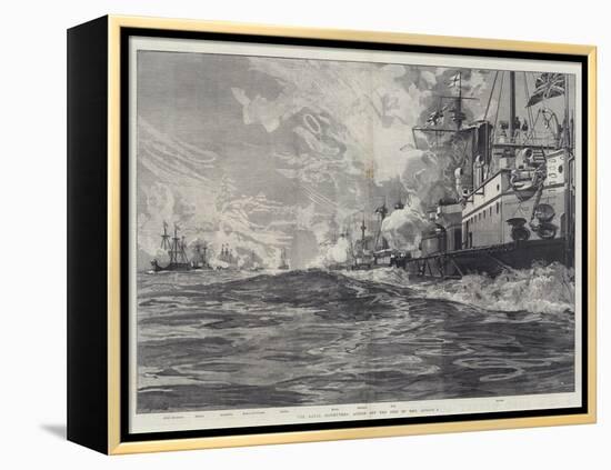 The Naval Manoeuvres, Action Off the Isle of Man, 3 August-William Heysham Overend-Framed Premier Image Canvas