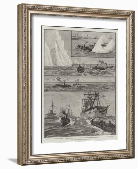 The Naval Manoeuvres at Portsmouth-null-Framed Giclee Print