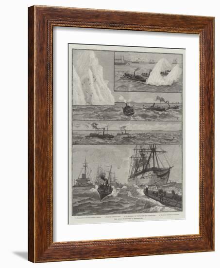 The Naval Manoeuvres at Portsmouth-null-Framed Giclee Print