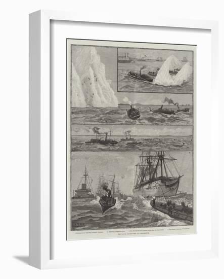 The Naval Manoeuvres at Portsmouth-null-Framed Giclee Print