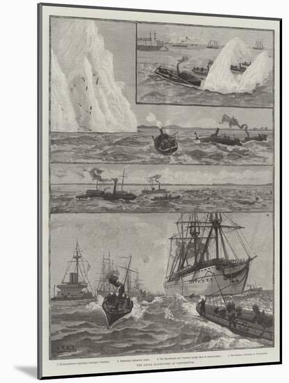 The Naval Manoeuvres at Portsmouth-null-Mounted Giclee Print