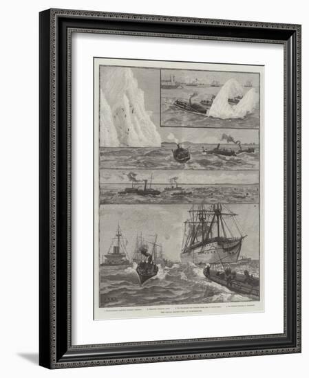 The Naval Manoeuvres at Portsmouth-null-Framed Giclee Print