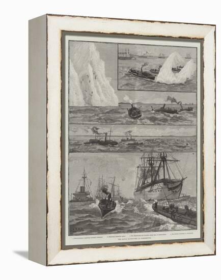 The Naval Manoeuvres at Portsmouth-null-Framed Premier Image Canvas