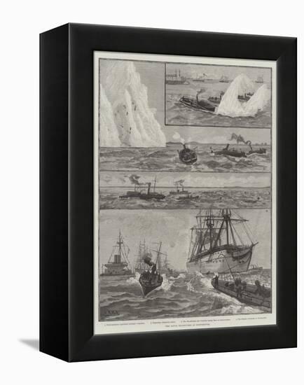 The Naval Manoeuvres at Portsmouth-null-Framed Premier Image Canvas