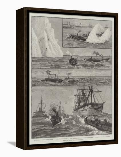 The Naval Manoeuvres at Portsmouth-null-Framed Premier Image Canvas