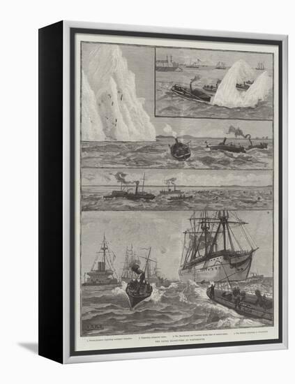 The Naval Manoeuvres at Portsmouth-null-Framed Premier Image Canvas