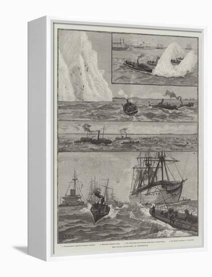 The Naval Manoeuvres at Portsmouth-null-Framed Premier Image Canvas