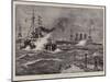 The Naval Manoeuvres, H M S Benbow in a Heavy Sea-William T. Maud-Mounted Giclee Print