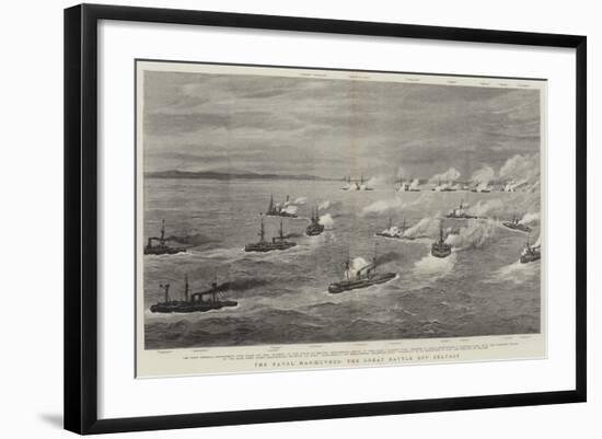 The Naval Manoeuvres, the Great Battle Off Belfast-Joseph Nash-Framed Giclee Print