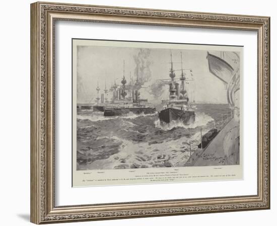 The Naval Manoeuvres, the Gridiron-Henry Charles Seppings Wright-Framed Giclee Print