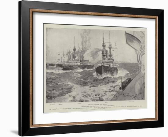 The Naval Manoeuvres, the Gridiron-Henry Charles Seppings Wright-Framed Giclee Print