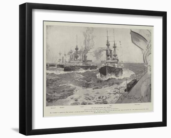 The Naval Manoeuvres, the Gridiron-Henry Charles Seppings Wright-Framed Giclee Print