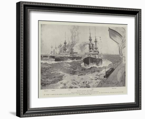 The Naval Manoeuvres, the Gridiron-Henry Charles Seppings Wright-Framed Giclee Print