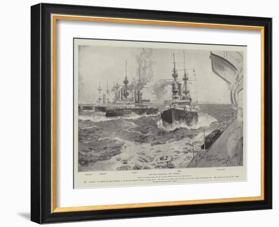 The Naval Manoeuvres, the Gridiron-Henry Charles Seppings Wright-Framed Giclee Print