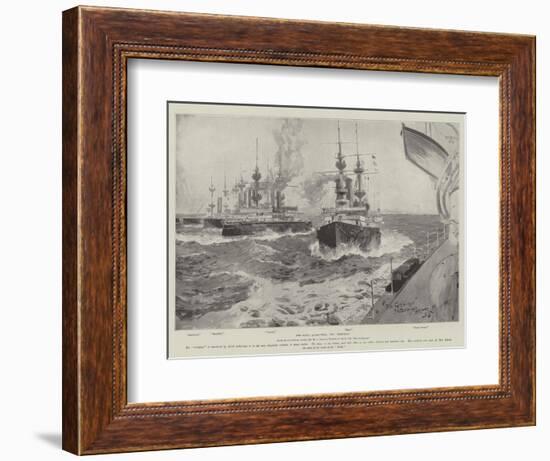 The Naval Manoeuvres, the Gridiron-Henry Charles Seppings Wright-Framed Premium Giclee Print