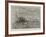 The Naval Manoeuvres, Torpedo-Catchers Off the Wicklow Coast-null-Framed Giclee Print