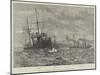 The Naval Manoeuvres, Torpedo-Catchers Off the Wicklow Coast-null-Mounted Giclee Print