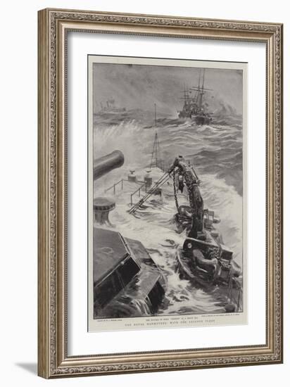 The Naval Manoeuvres, with the Reserve Fleet-William Lionel Wyllie-Framed Giclee Print