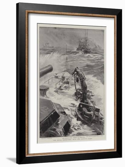 The Naval Manoeuvres, with the Reserve Fleet-William Lionel Wyllie-Framed Giclee Print