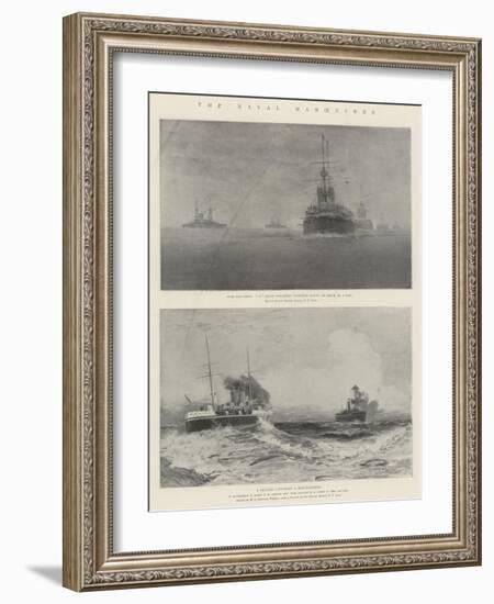 The Naval Manoeuvres-Fred T. Jane-Framed Giclee Print