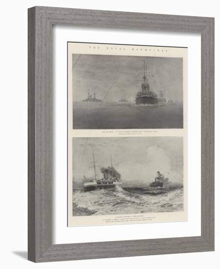 The Naval Manoeuvres-Fred T. Jane-Framed Giclee Print