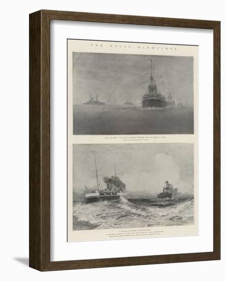 The Naval Manoeuvres-Fred T. Jane-Framed Giclee Print