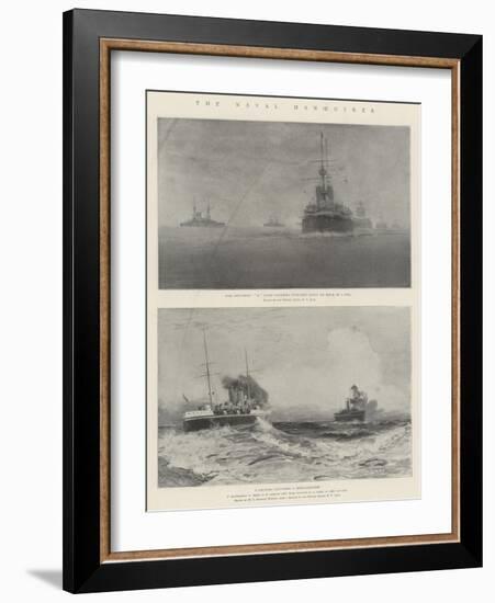 The Naval Manoeuvres-Fred T. Jane-Framed Giclee Print