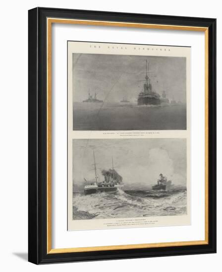 The Naval Manoeuvres-Fred T. Jane-Framed Giclee Print