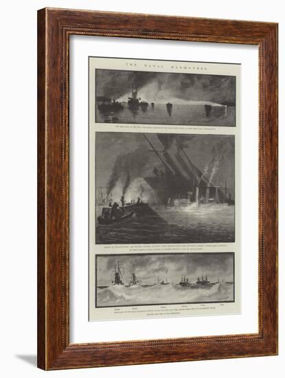 The Naval Manoeuvres-Fred T. Jane-Framed Giclee Print