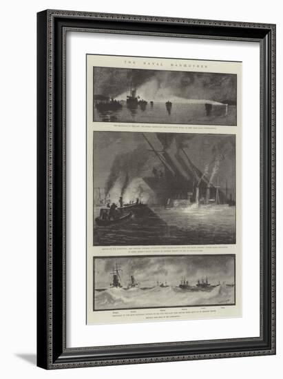 The Naval Manoeuvres-Fred T. Jane-Framed Giclee Print