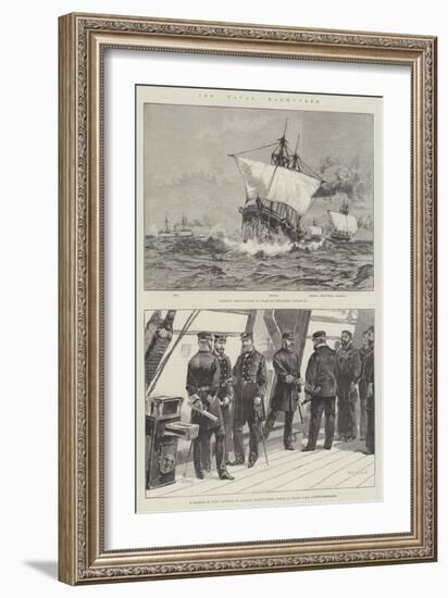 The Naval Manoeuvres-null-Framed Giclee Print