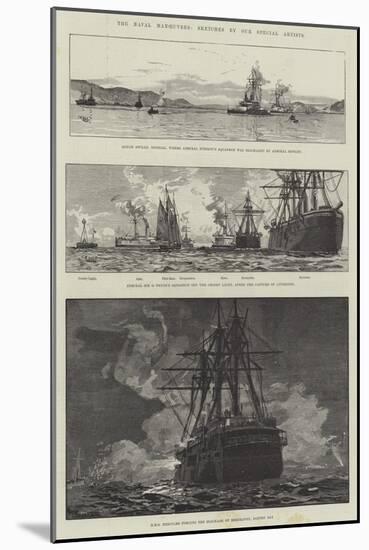 The Naval Manoeuvres-null-Mounted Giclee Print